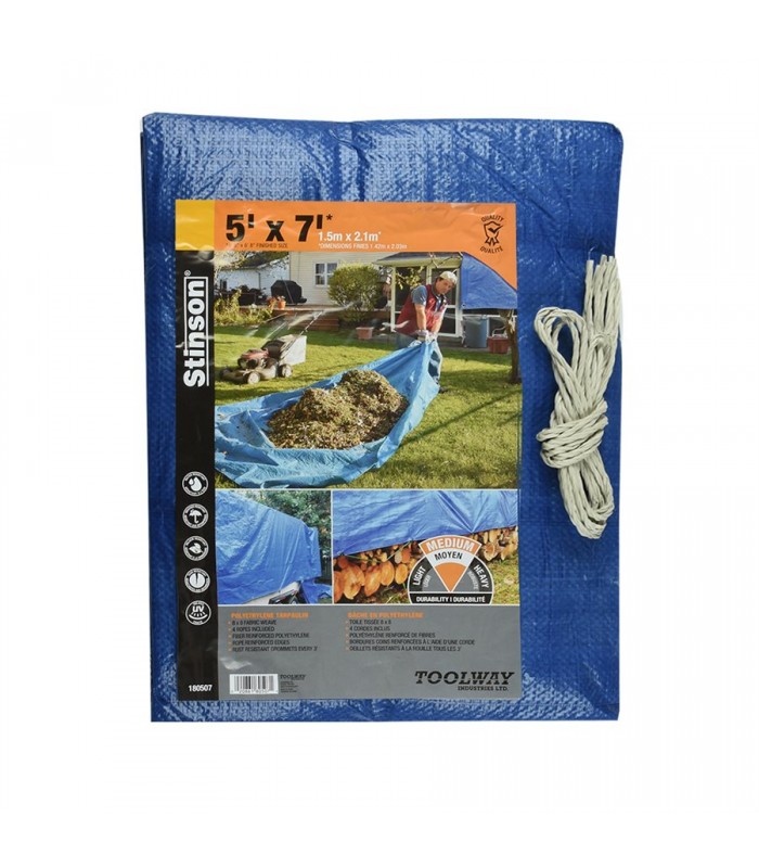 Stinson Tarpaulin 8 ft x 10 ft Blue