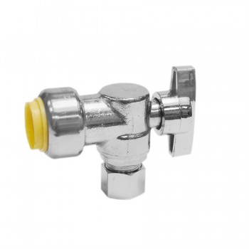 Valve en laiton coudé 1/2" x 3/8" de StreamWay