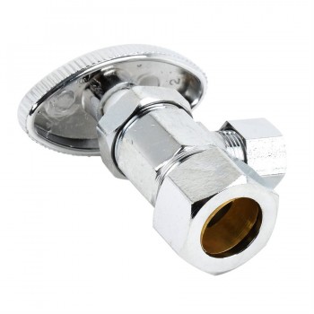 Robinet d'arrêt coudé multi-tours Sweat 5/8 po Cuivre x 3/8 po OD de StreamWay