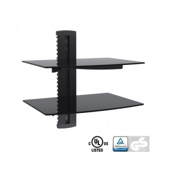 Support mural pour audio/vidéo de Global Tone - 2 Tablettes