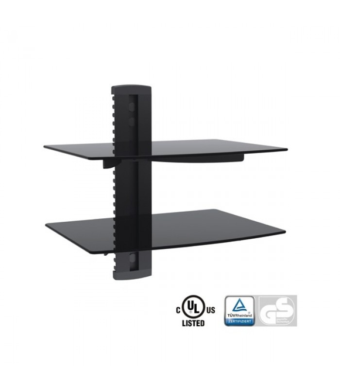 Global Tone Audio/Video Wall Mount - 2 Shelves