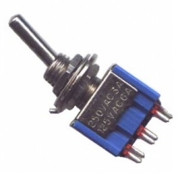 Power Pro Audio Toggle Switch Momentary DPDT 6-Pins on/off/on