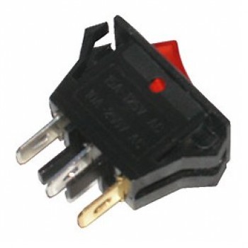 Interrupteur à bascule illuminé rouge 3P 125VAC 20A de Power Pro Audio