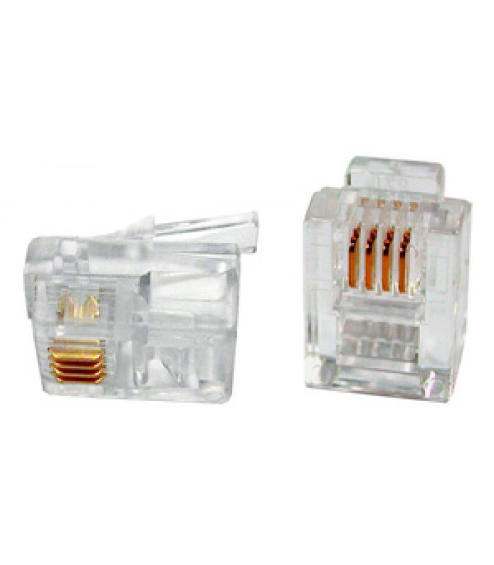 Lance Industries RJ11 Modular Plug 4 pins - 6pk