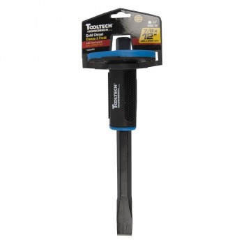 Tooltech Cold Chisel w/ Hand Guard 7/8 in x 12 in Shank 3/4 in