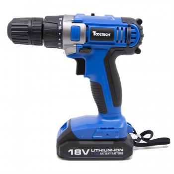 Tooltech Cordless Drill 18v Lithium Battery