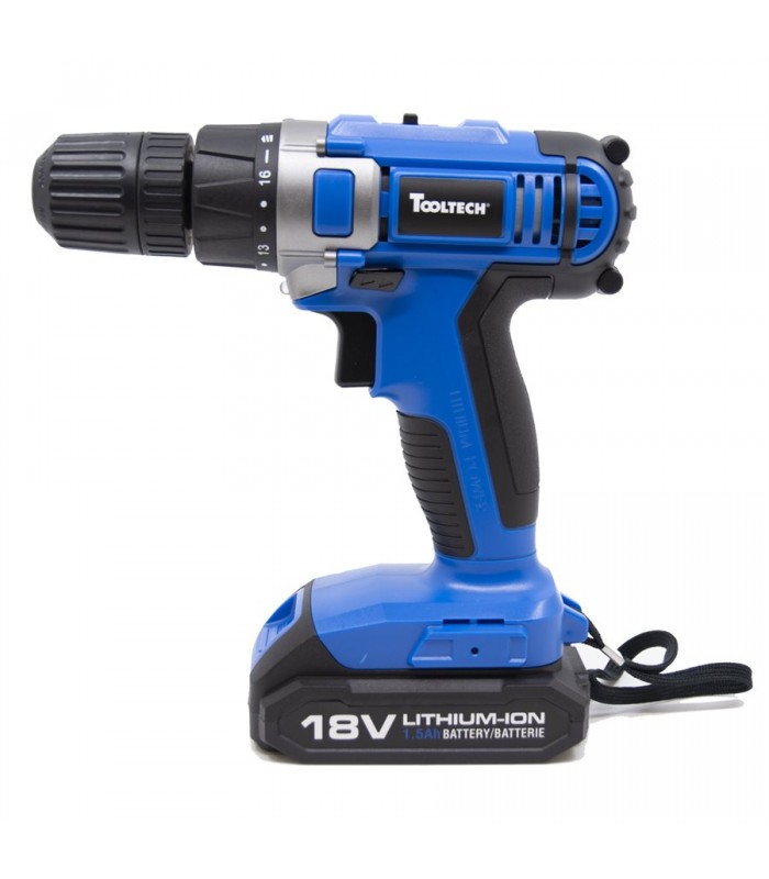 Tooltech Cordless Drill 18v Lithium Battery