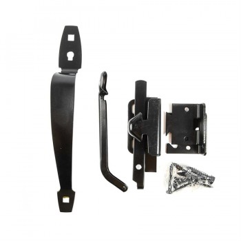 Loquet de pouce ornemental de 10-3/8 pouces en noir de Toolway