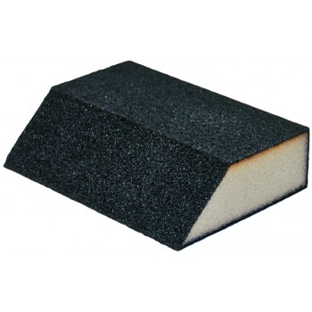 Toolway Angled Sanding Sponge 5inx3.5inx1in (100 Grain Size)