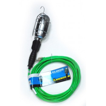 Lampe de travail à incandescence 75W 120V 16/3 25 'cordon vert fluo de Toolway