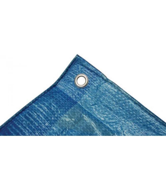 Toolway Bâche en polyéthilène 6 x 8 pi. bleu Durabilité Moyen