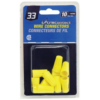 Connecteurs de fil #33 Jaune de Toolway - Paquet de 10