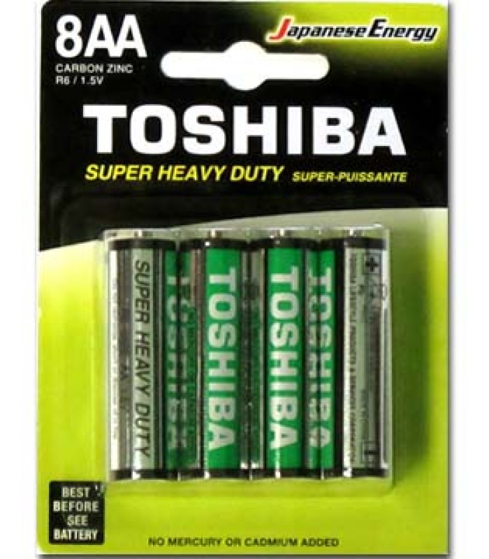 Toshiba AA Batteries - Pack of 8