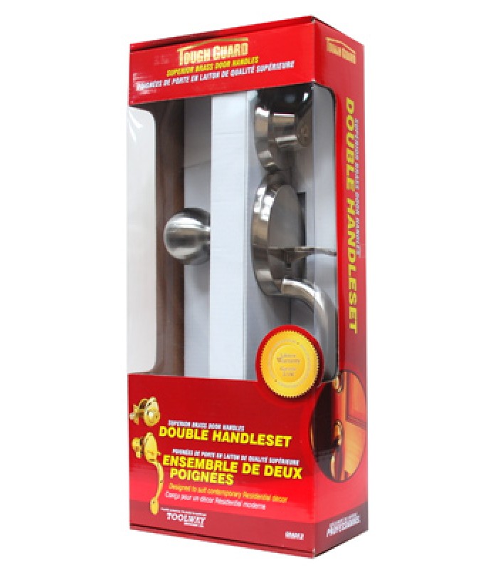 Tough Guard 100482 Double Handleset Entry Lock set Stainless Steel