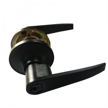 Poignée de porte Tough Guard droite noire d'entrée à levier de verrouillage