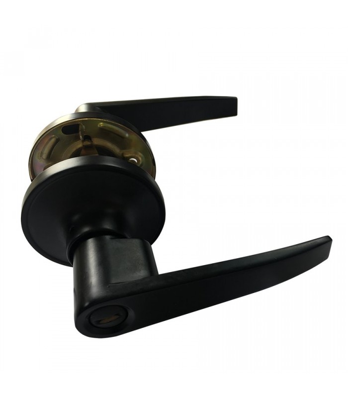 Tough Guard Door Lock Lever Privacy Black Straight Handle