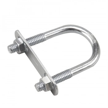 Boulon en U avec plaque et écrou 5/16 X 2-1/2 X 1 po