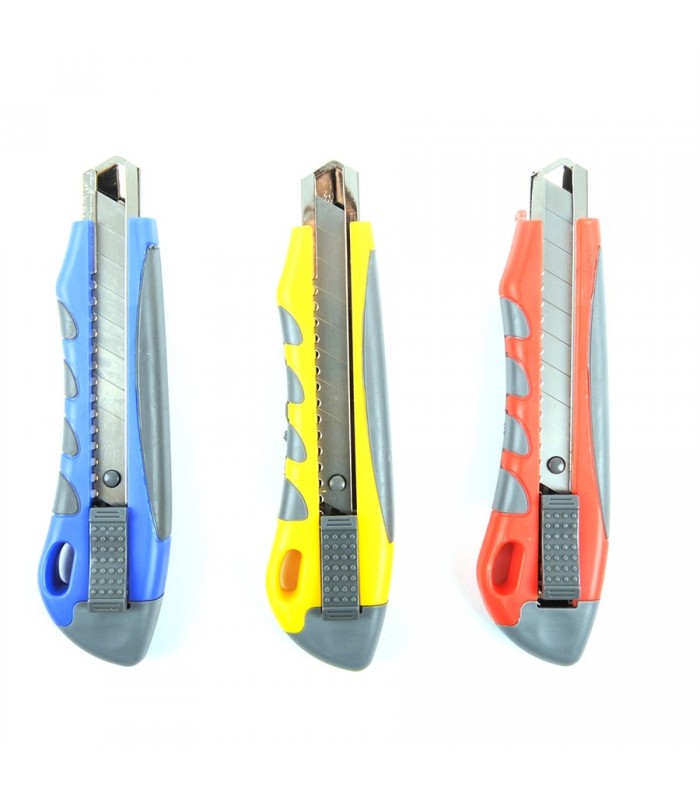 Utility Knife Rubber Grip 3pc Set