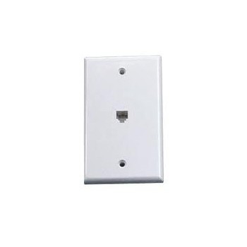 Wall Plate Telephone white 6P4C
