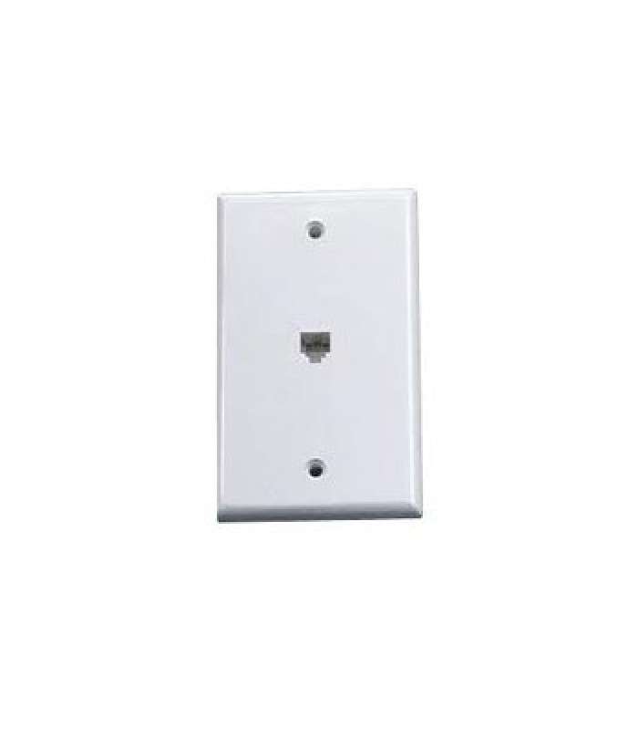 Wall Plate Telephone white 6P4C