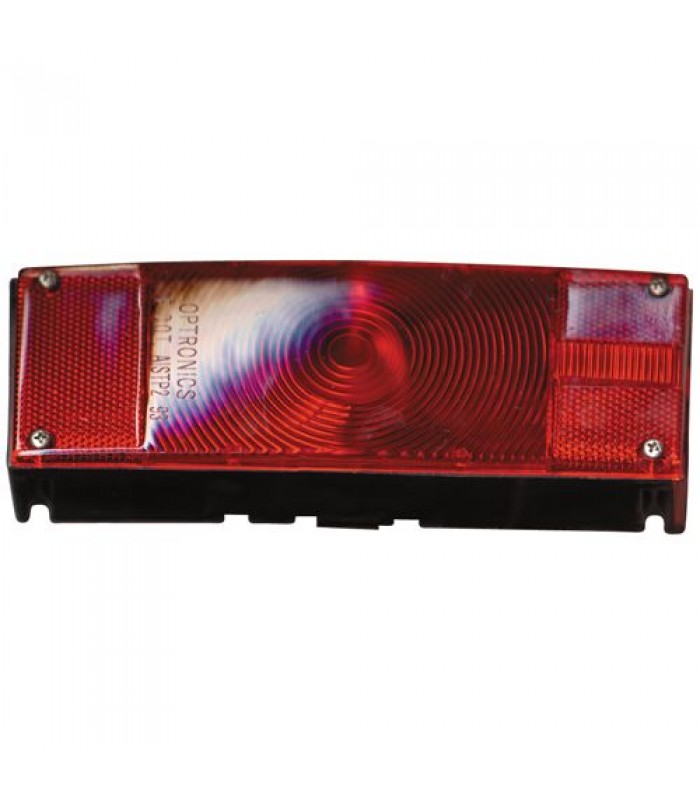 Waterproof low profile combination tail light, driver side