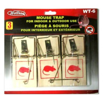 Piège à Souris pour intérieur et extérieur de Wellson - Paquet de 3