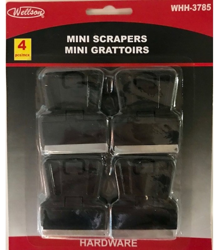 Wellson Mini Scrapers - Pack of 4