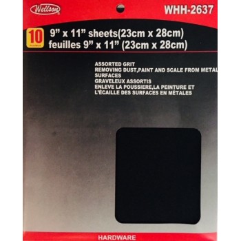 Feuilles 9 x 11 po. assortie de Wellson - Paquet de 10