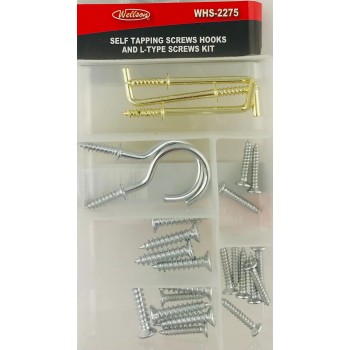 Self tapping screws hooks and L-Type screws kit
