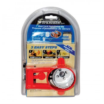 Workbench Door Lock Installation Kit Bi Metal with Innovative Guide