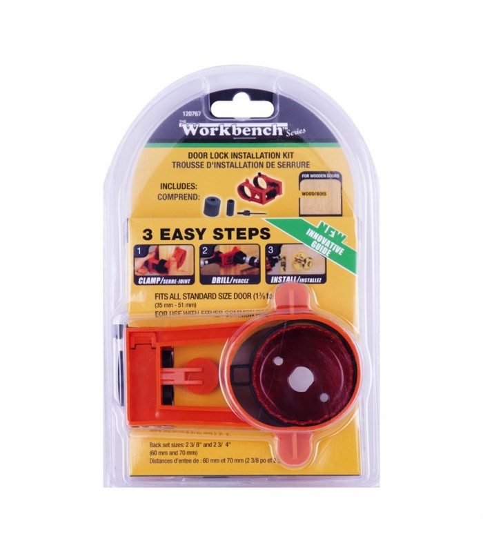 Workbench Door Lock Installation Kit with Innovative Guide