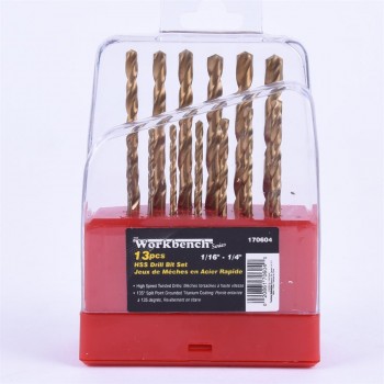 Workbench Drill Bits HSS 13pc Set