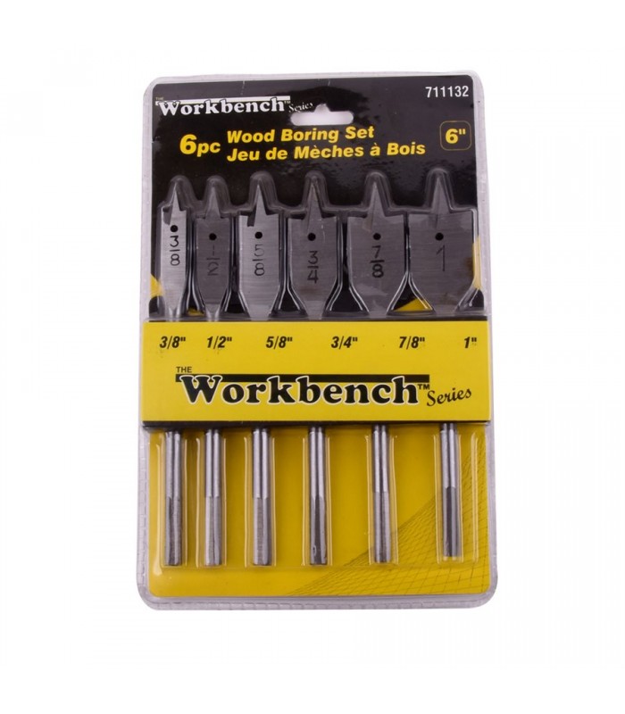 Workbench Drill Bits Wood Boring 6pc Set