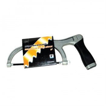 Workbench Hacksaw 6 in Mini Aluminum with Black Handle