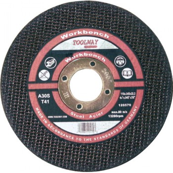 Meule à tronçonner abrasif ultra mince 4½ po.. x .045 x 7/8 po., métal de Workbench