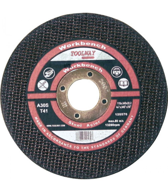 Wrokbench Cut-Off Wheel Ultra Thin Abrasive 4½in x .045 x 7/8in Metal