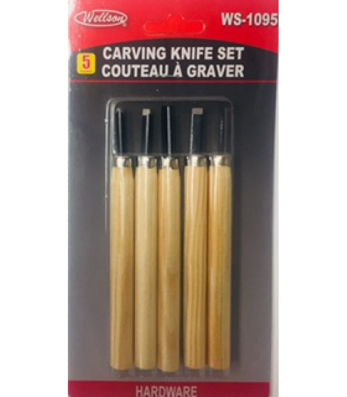 5 PCS CARVING KNIFE SET