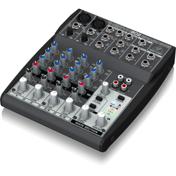 Console de Mixage Behringer Premium 8 entrées 2 bus avec pré-ampli micro XENYX et égaliseurs britanniques