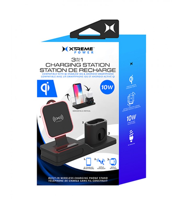 Support de charge sans fil 10W Xtreme 3 en 1