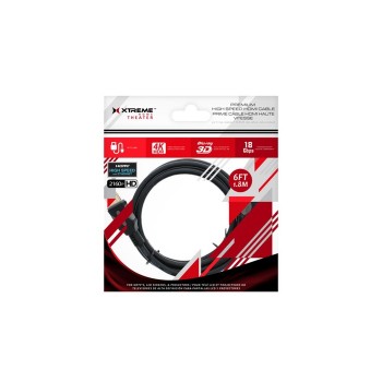 Câble HDMI Premium Haute Vitesse 12 pi. 3D 4K de Xtreme