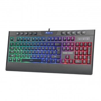 Xtrike Me Clavier de jeu Illuminé multicolore KB-508, Membrane, 114 touches, câble USB 1.5m