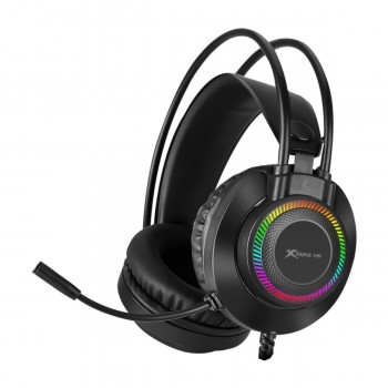 Xtrike Me Casque de jeu stéréo avec rétro-éclairage RGB pour PC PS4 Xbox One câble 2.1 m (GH-509)