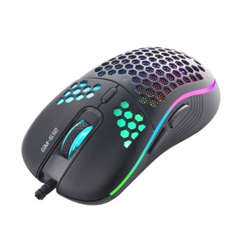 Xtrike Me Wired Optical Gaming Mouse, 7 Buttons, RGB Backlight, DPI 800/1600/2400/3200/4800/6400 (GM-512)