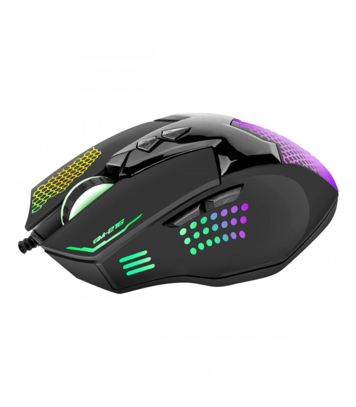 Xtrike Me Wired Optical Gaming Mouse GM-216, 7D, 7 Buttons, 7 colors Backlight, DPI 1200/1800/2400/3600