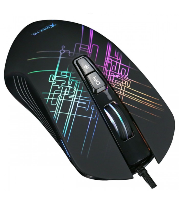 Xtrike Me Souris de Jeu Optique Filaire GM-510, 7 Boutons, DPI 800/1600/2400/3200/4800/6400